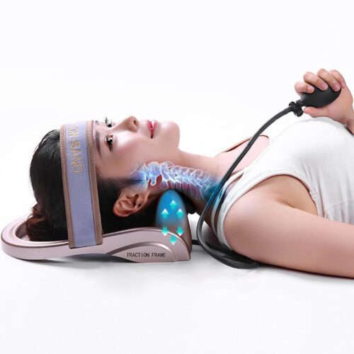 Neck Traction Cervical Posture Pump Air Filled Vertebra Correction Tractor-FullBodyRelax