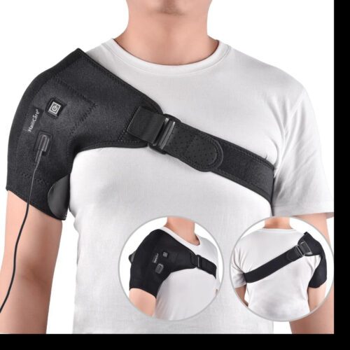 Electric Heat Shoulder Brace Rotator Cuff Compression Support-FullBodyRelax