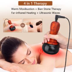 FBRUSA™ Natural Energy Bian Stone Heating Gua Sha Massager