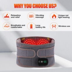 FBR™ Infrared Heating Waist Massage Belt Vibration