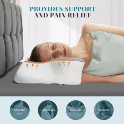 1pcs Cervical Memory Foam Pillow for Neck Pain Relief Ergonomic - Image 4