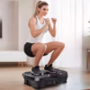 Vibration Plate Exercise Machine with Bluetooth | Full Body Shaker for Weight Loss & Fat Burning, Adjustable Speed Fitness Platform for Home Workout