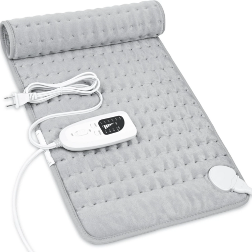 Electric Heating Pad For Back Pain & Cramps Relief 12"x24" 6 Level Auto Shut Off