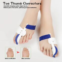 2 Pcs Big Toe Separator Straightener Bunion Splint Toe Corrector-FullBodyRelax
