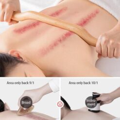 4 Pcs/set Natural Wood Guasha Scraping Stick for Body Kerokan-FullBodyRelax