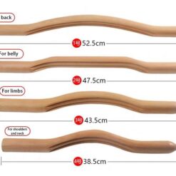 4 Pcs/set Natural Wood Guasha Scraping Stick for Body Kerokan-FullBodyRelax