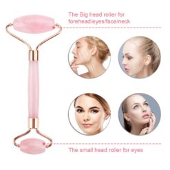 6 pcs/set Natural Quartz Jade Roller Gua Sha Set - Image 4