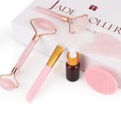 6 pcs/set Natural Quartz Jade Roller Gua Sha Set - Image 3