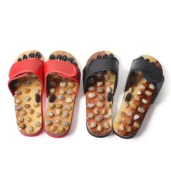 Alternative view of Natural Stone Foot Reflexology Acupoint Massage Slippers