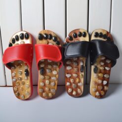 Natural Stone Foot Reflexology Acupoint Massage Slippers - Image 3