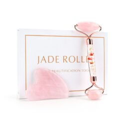 Natural Quartz Jade Skin Roller & Gua Sha for Skin Lifting & Lymphatic Drainage Massage - Image 7