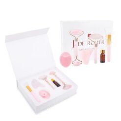 Alternative view of 6 pcs/set Natural Quartz Jade Roller Gua Sha Set