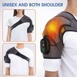 Heating Vibration Shoulder Massage Brace for Pain Relief - Image 4