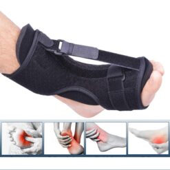 Adjustable Plantar Fasciitis Night Sleeping Socks Splint Foot Drop Ankle Brace - Image 11