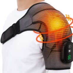 Alternative view of Heating Vibration Shoulder Massage Brace for Pain Relief