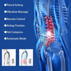 Smart Lumbar Massager with Dynamic Traction, Heat Therapy & Vibration Massage – Lower Back Stretching Device for Home Relaxation - Image 8