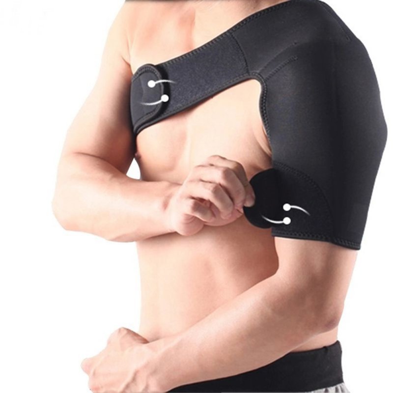 Breathable Neoprene Shoulder Brace Support With Adjustable Strap-FullBodyRelax