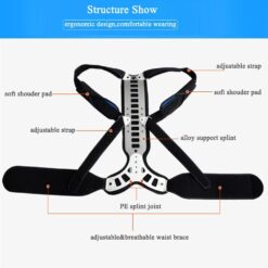 Medical Grade Posture Corrector Back Support Brace with Alloy Splint-FullBodyRelax