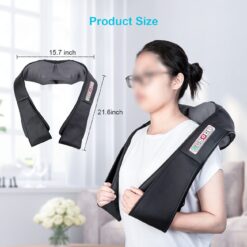 FBR™ Shiatsu Neck & Back Massager With Heat Deep Kneading - Image 3