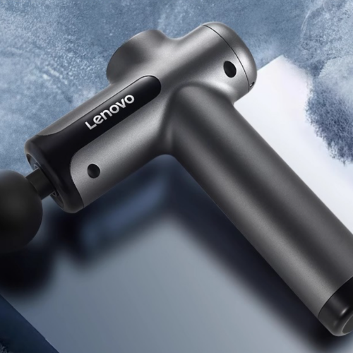 Lenovo Powerful Wireless Massager Gun 8 Massage Heads Rechargeable Shoulder Back Neck Waist Leg Electric Fascia Gun