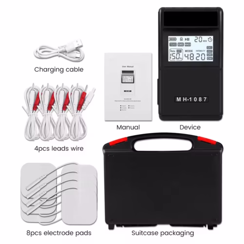 4-Channel Digital TENS Unit Electrostimulator Body Muscle Stimulator