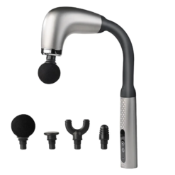 Alternative view of Bent Long Handle Electric Fascia Gun Muscle Relaxation Massager