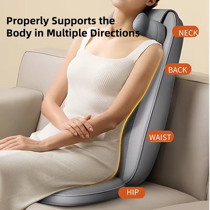 Heated Shiatsu Massage Chair Pad, Body Pain Relief Gift for Adults Home Office - Image 5