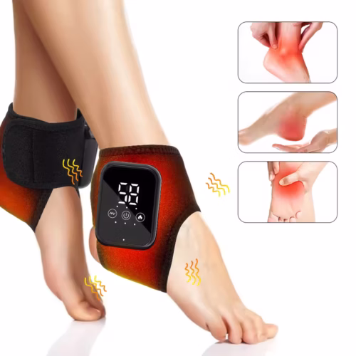 Infrared Foot Ankle Massager Vibration Hot Compress Ankle Support Brace