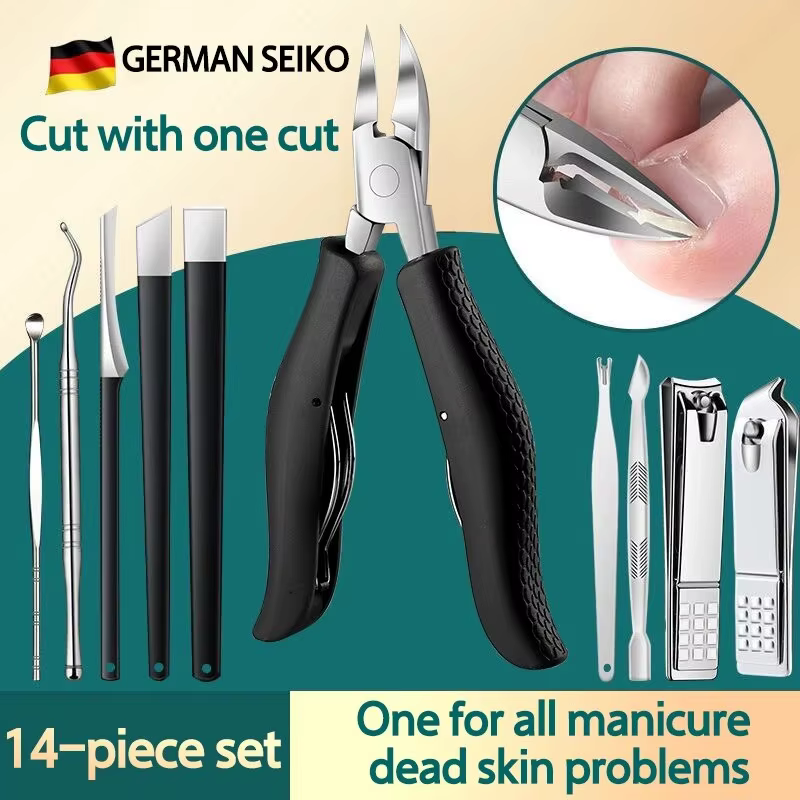 Portable High Grade Unisex Manicure Pedicure Set Paronychia Treatment Nail Clipper Dead Skin Scissors - Image 3