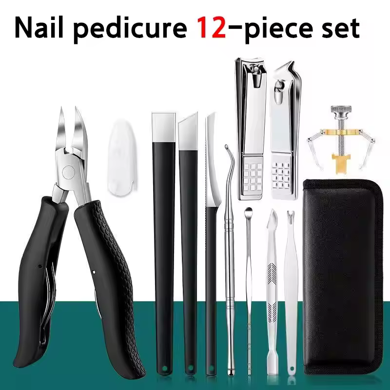 Portable High Grade Unisex Manicure Pedicure Set Paronychia Treatment Nail Clipper Dead Skin Scissors - Image 7